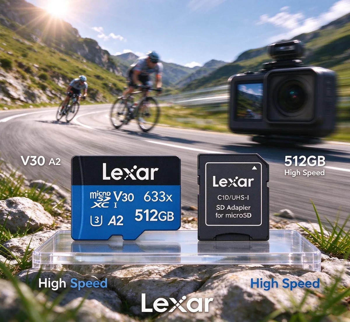 Memory Card Ssd - Lexar BLUE Series 633x Hochgeschwindigkeits-UHS-I microSDXC-Speicherkarte